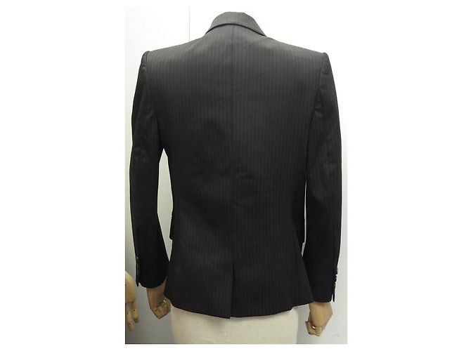 BALMAIN BLAZER PATCH WOOL BLACK M 38 BLACK WOOL JACKET COAT - view 3