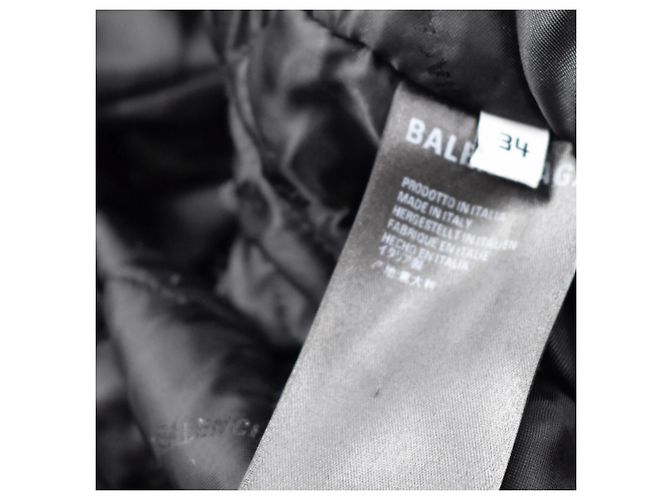 Abrigo Oversize de Piel Sintética Balenciaga Negro - vista 5