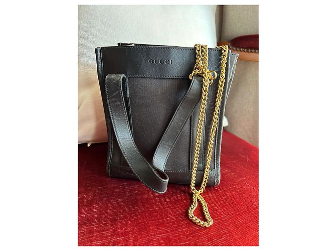 Borsa tote Gucci in pelle nera Nero - vista 2