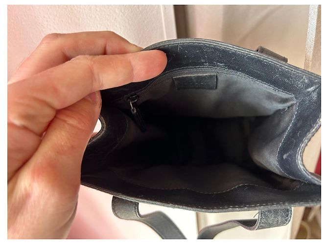 Borsa tote Gucci in pelle nera Nero - vista 9