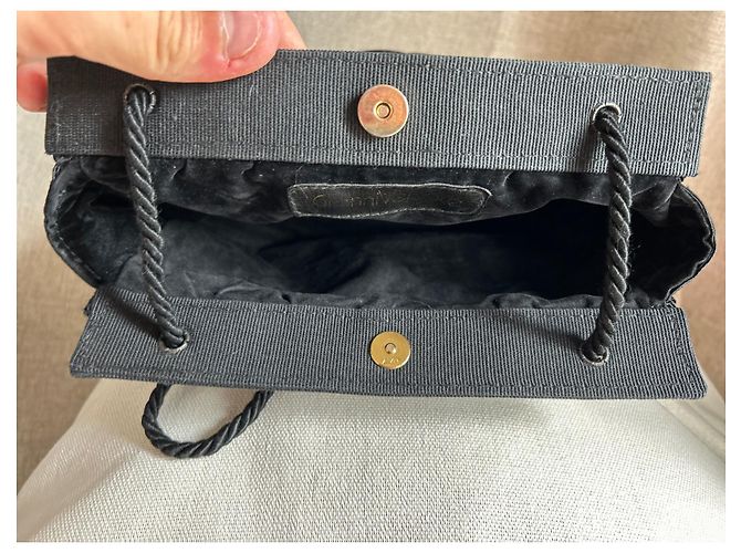 Minaudière rotonda in velluto Gianni Versace Nera Nero - vista 10