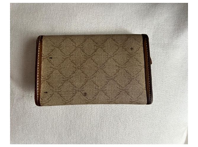 Portafoglio Longchamp Marrone Beige Tessuto e Pelle - vista 2