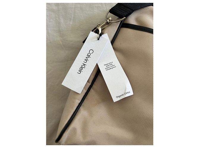 Borsa a spalla Calvin Klein beige - vista 3