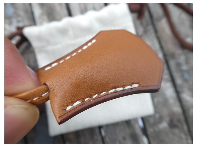 authentische neue Barénia-Leder-Glocke Hermès Kamel - Ansicht 4