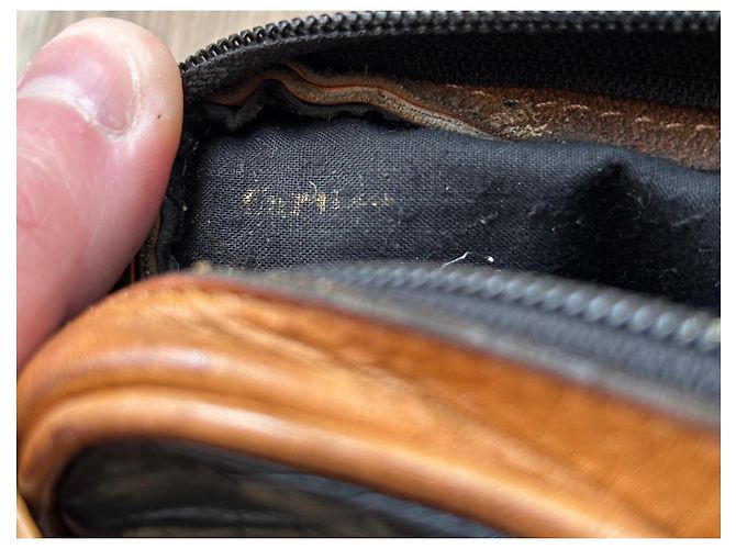Borsa a tracolla Cartier in pelle nera e marrone Nero - vista 11