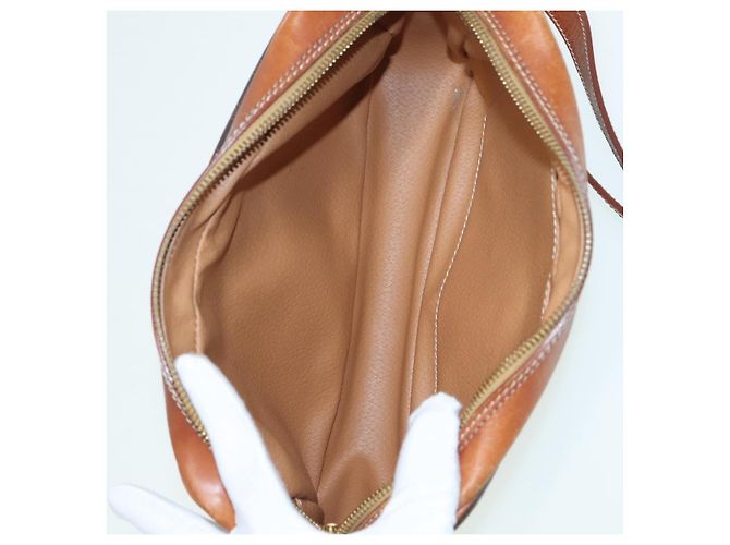 Céline Borsa a spalla in tela Macadam CELINE in pelle PVC marrone Auth ar12296 - vista 11