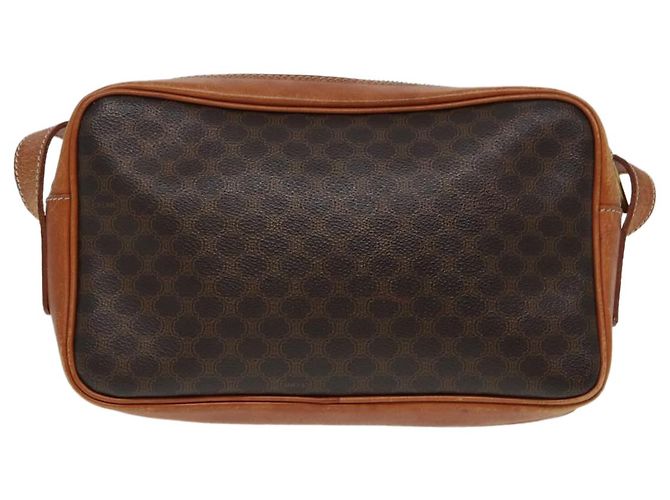 Céline Borsa a spalla in tela Macadam CELINE in pelle PVC marrone Auth ar12296 - vista 2