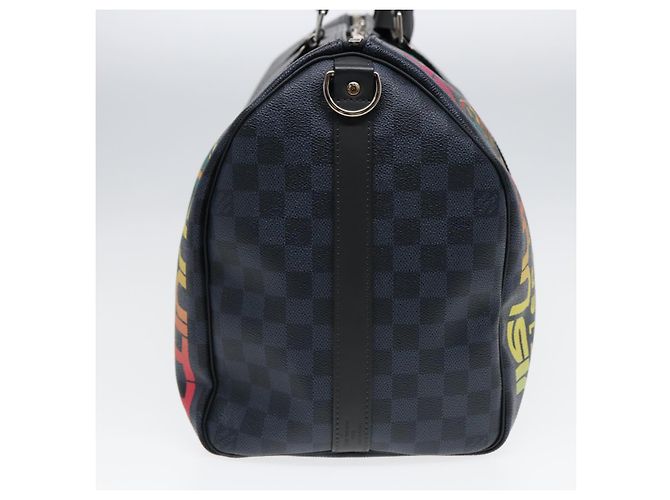 LOUIS VUITTON Sac Boston Keepall Bandoulière 45 Damier Cobalt N50002 Auth 84480S - vue 3
