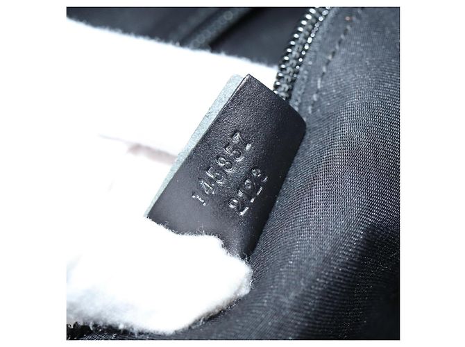 Bolso de Hombro GG Canvas Gucci Negro 145857 Auth ep5062 - vista 12
