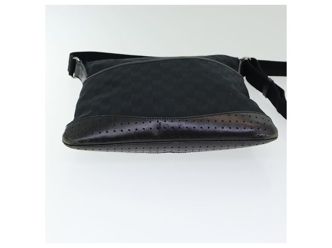 Bolso de Hombro GG Canvas Gucci Negro 145857 Auth ep5062 - vista 5