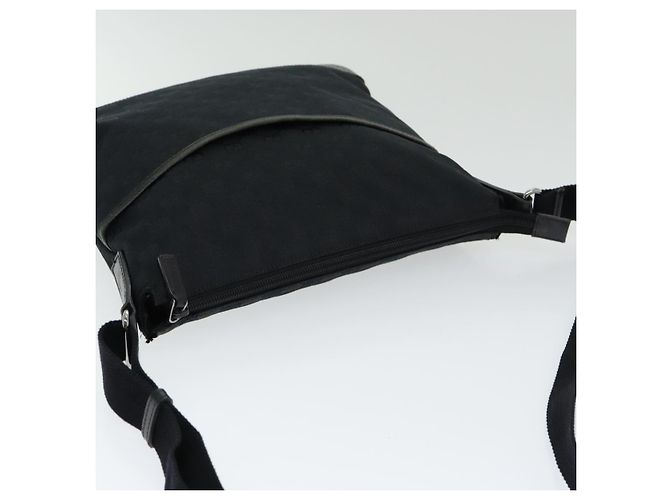 Bolso de Hombro GG Canvas Gucci Negro 145857 Auth ep5062 - vista 6