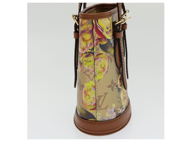 Bucket LOUIS VUITTON LV Borsa a secchiello Nano Garden Beige M81724 LV Auth 84696S - vista 4