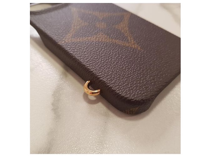 Custodia monogramma LOUIS VUITTON per iPhone 13 Pro Marrone Nero - vista 4