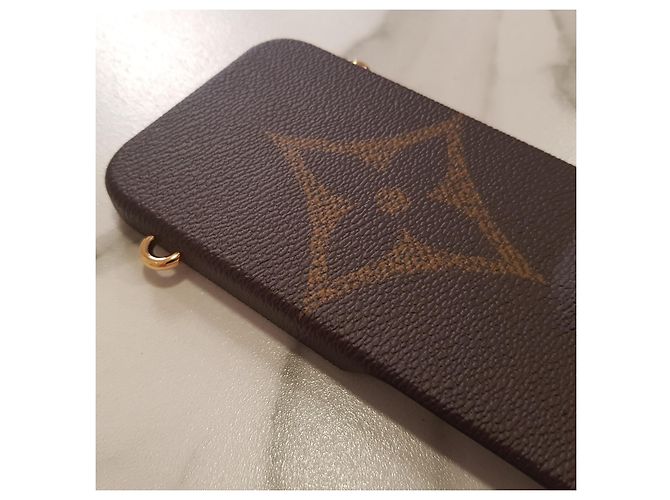 Custodia monogramma LOUIS VUITTON per iPhone 13 Pro Marrone Nero - vista 8