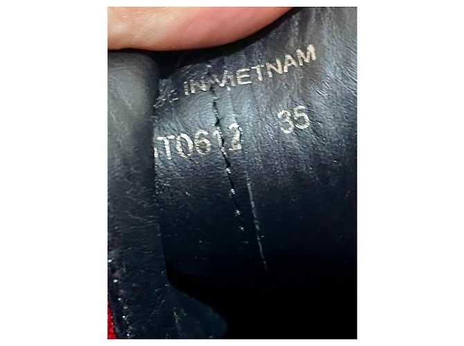 Botas Chelsea de cuero negro Prada Roja - vista 5