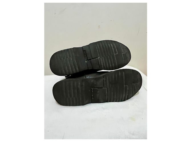 Botas Chelsea de cuero negro Prada Roja - vista 6