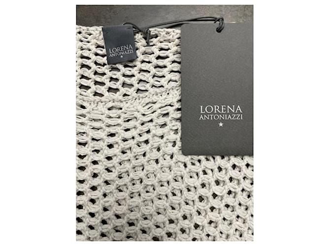 Lorena Antoniazzi Baumwollpullover mit Pailletten Oversize - Ansicht 2
