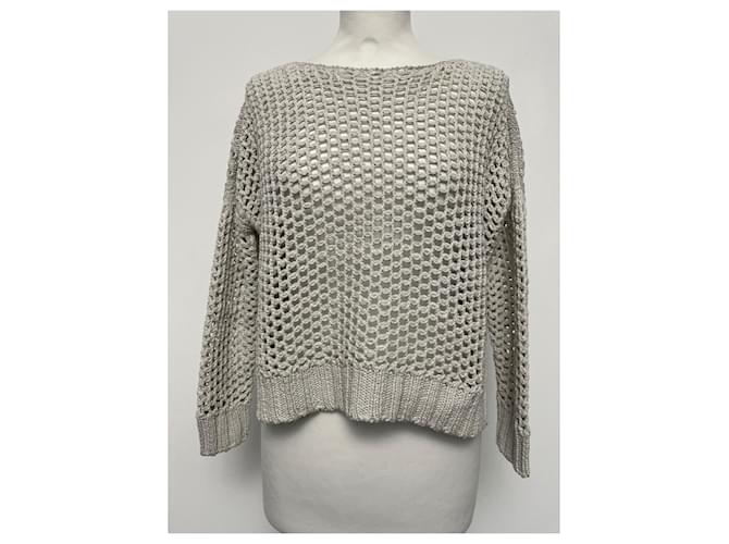 Lorena Antoniazzi Baumwollpullover mit Pailletten Oversize - Ansicht 5