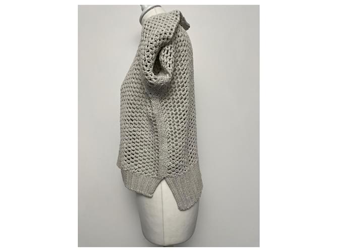 Lorena Antoniazzi Baumwollpullover mit Pailletten Oversize - Ansicht 6
