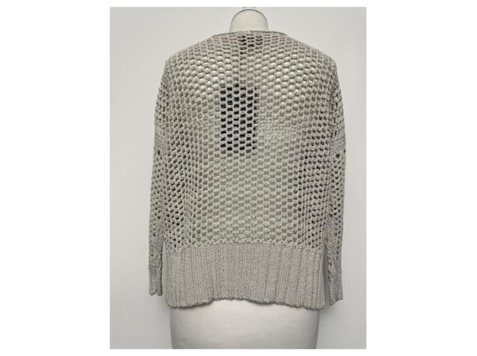 Lorena Antoniazzi Baumwollpullover mit Pailletten Oversize - Ansicht 7