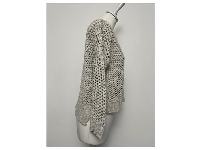 Lorena Antoniazzi Baumwollpullover mit Pailletten Oversize - Ansicht 8
