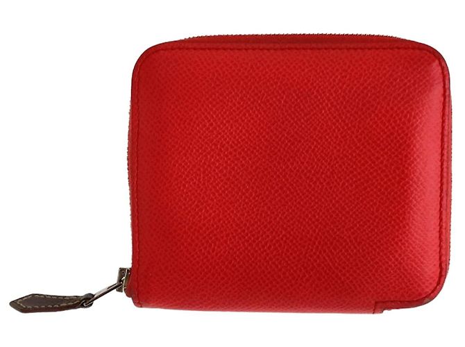 Hermès Portafoglio compatto Hermes Azap Silk'in Rosa Texas con hardware in argento - vista 2