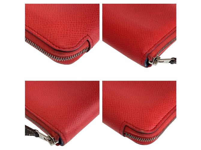 Hermès Portafoglio compatto Hermes Azap Silk'in Rosa Texas con hardware in argento - vista 3