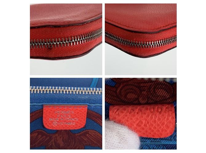 Hermès Portafoglio compatto Hermes Azap Silk'in Rosa Texas con hardware in argento - vista 4