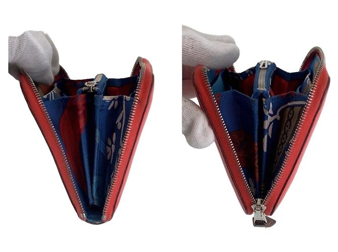Hermès Portafoglio compatto Hermes Azap Silk'in Rosa Texas con hardware in argento - vista 5