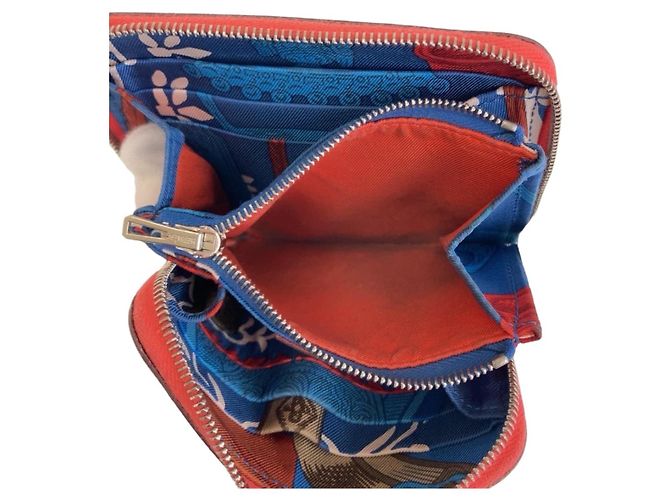 Hermès Portafoglio compatto Hermes Azap Silk'in Rosa Texas con hardware in argento - vista 6