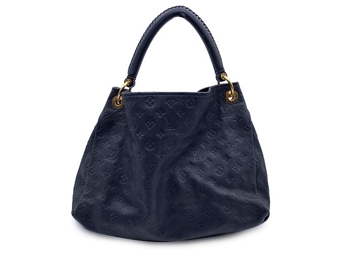 Louis Vuitton Borsa tote Artsy MM in monogramma blu navy scuro - vista 3