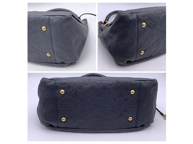 Louis Vuitton Borsa tote Artsy MM in monogramma blu navy scuro - vista 4