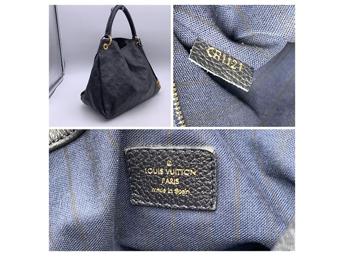 Louis Vuitton Borsa tote Artsy MM in monogramma blu navy scuro - vista 5