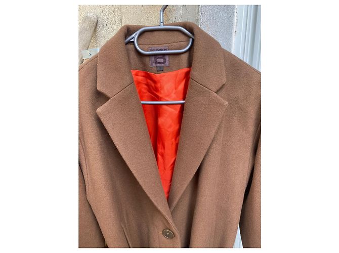 Bensimon Long Coat Caramel Wool Size 38 - view 6