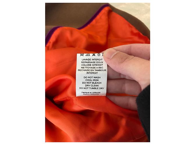 Bensimon Long Coat Caramel Wool Size 38 - view 9