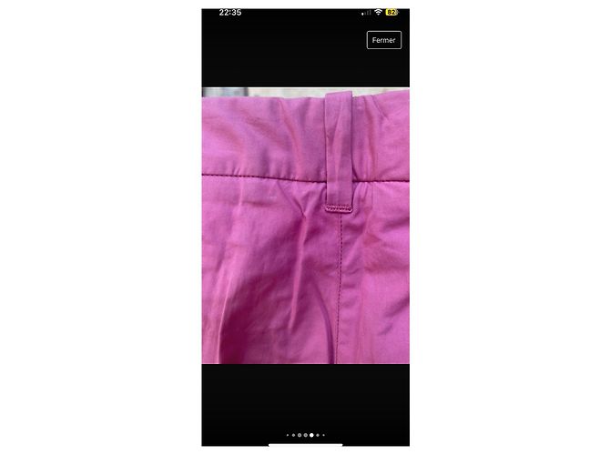 Pantalones Jil Sander rosas de algodón - vista 6