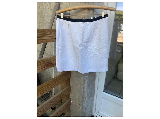 Gonna Sandro in cotone bianco - vista 2