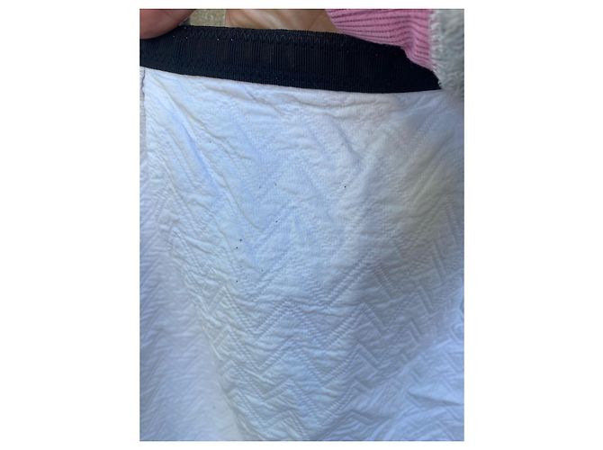 Gonna Sandro in cotone bianco - vista 3