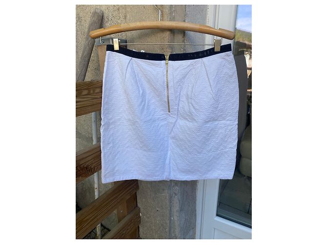 Gonna Sandro in cotone bianco - vista 6