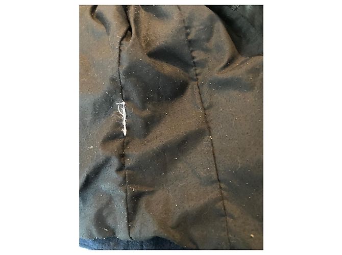 Cappotto Maison Scotch in lana e pelle blu navy - vista 11