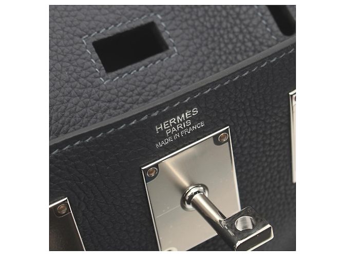 Hermès Blu Togo Kelly Hac A Dos PM Blu navy - vista 4