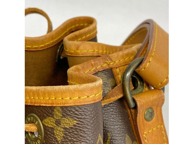 Noe Bolsa de Ombro Petit Noé Monograma Louis Vuitton Marrom - vista 8
