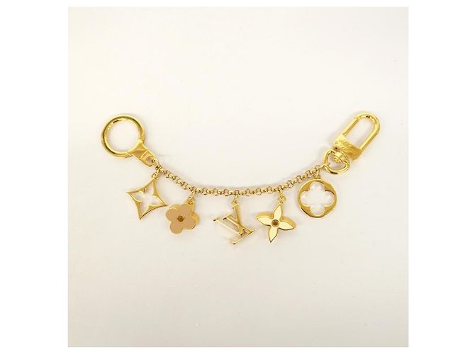 Portachiavi Louis Vuitton Catena Fleur de Monogram M65111 D'oro - vista 5