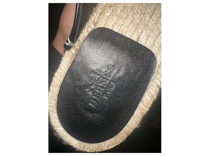 Hermès Feria Espadrille Schwarz - Ansicht 3