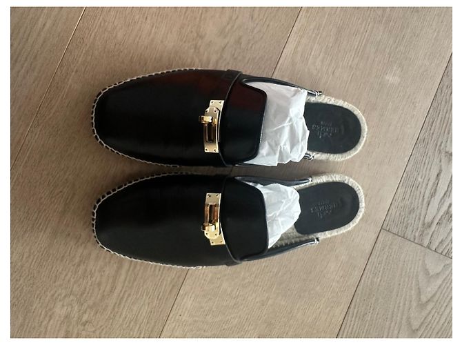 Hermès Feria Espadrille Schwarz - Ansicht 4