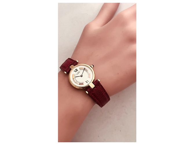 Cartier Vendôme Trinity Uhr Gold Vermeil 24mm - Ansicht 8