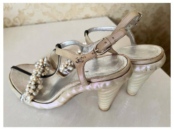 Sandali Chanel in pelle 38 - vista 5