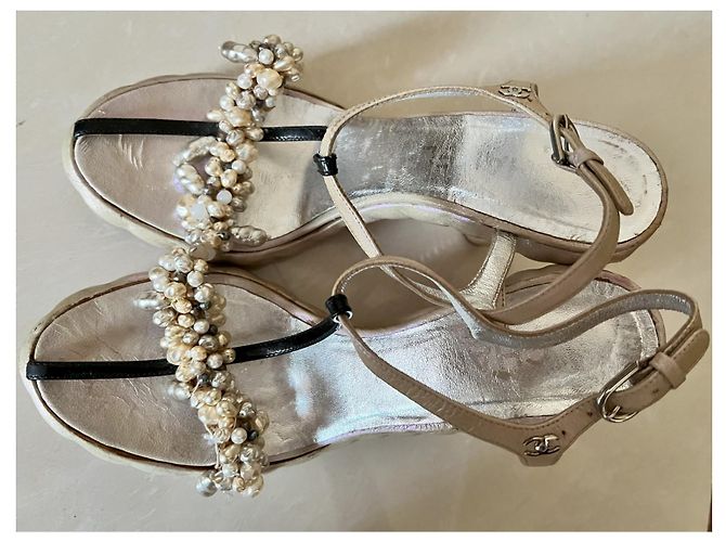 Sandali Chanel in pelle 38 - vista 6
