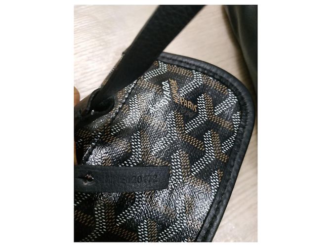 Artois Borsa a mano Goyard Anjou Mini Nera in Pelliccia Nero - vista 4