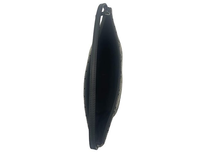 Borsa Gucci Boat in tela nera e grigia Grigio - vista 8